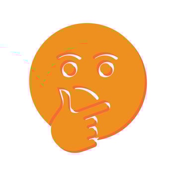 Thinking Face Icon Design vector