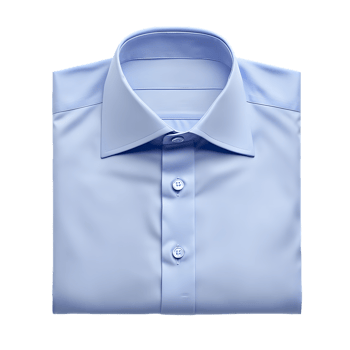Single Folded Light Blue Men's Dress Shirt png