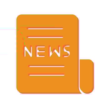 Newspaper Front Page Icon Design vector