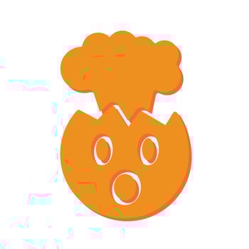 Exploding Head Icon Design vector