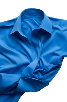 Crumpled Blue Men's Dress Shirt png