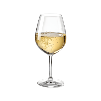 Crystal Glass Design with Elegant White Wine Splash. png