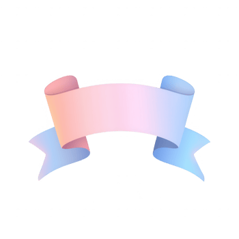 A colorful ribbon banner for creative design and text placement, versatile for various uses. png