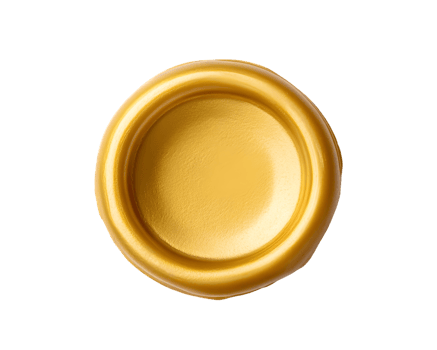 Gold Circular Object with Concentric Design png