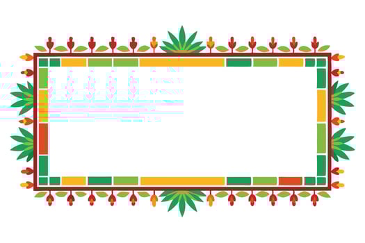 Colorful paint borders and frame vector