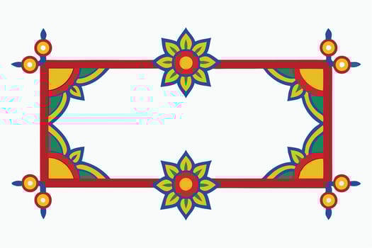 Frame and border of ribbon design vector