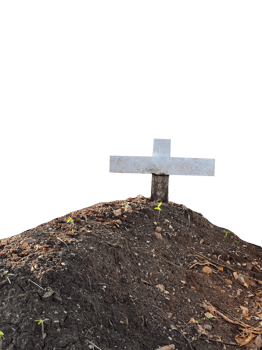Christian cemetery on the hilltop png