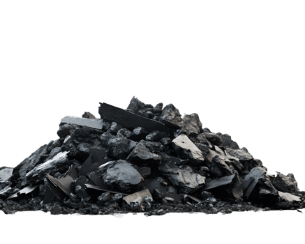 Pile of Coal Fragments png