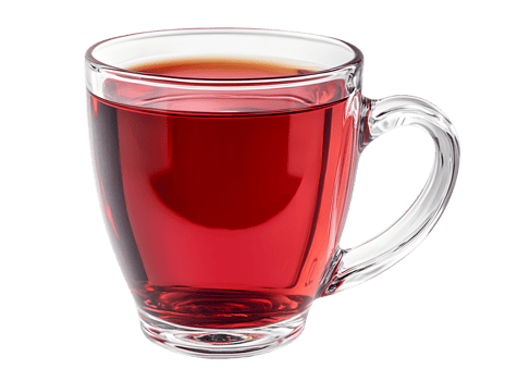Red Liquid in Clear Glass Mug png