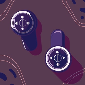 Wireless Control Device with Directional Buttons vector