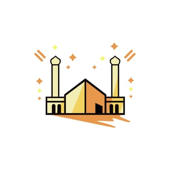 islamic mosque icon vector