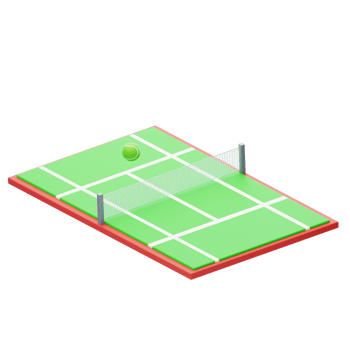 Tennis Court 3D Icon png