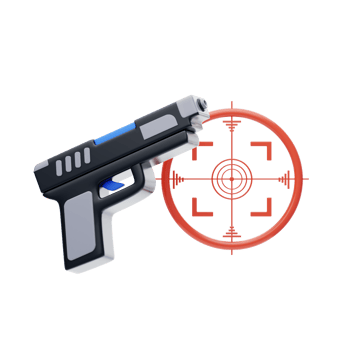 Airsoft Pistol 3D Icon png