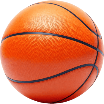 Classic Orange Basketball with Texture png