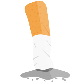 Crushed Cigarette Anti-Smoking png