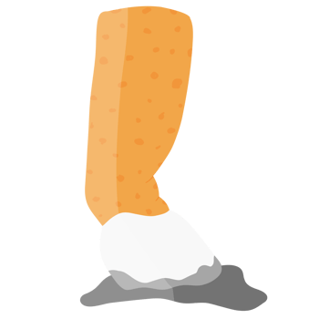 Quit Smoking, Broken and Crushed Cigarette png