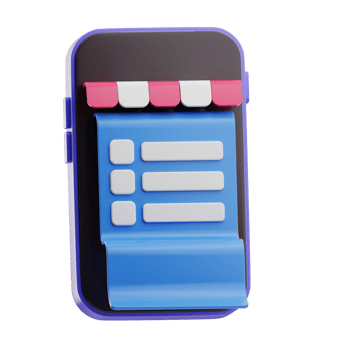 Wishlist ECommerce shop illustration 3D png