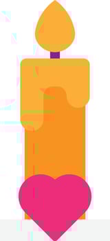 Candle Light Decoration vector