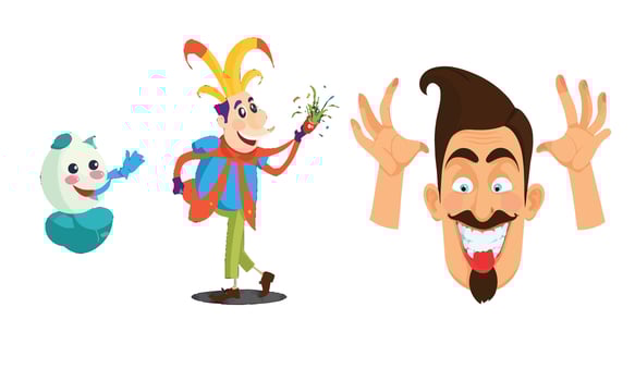 Funny people icon vector