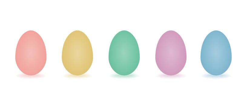 easter eggs colorful design illustration vector