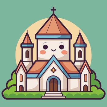 church icon illustration vector