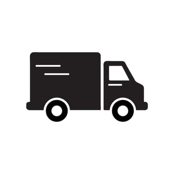 Delivery truck icon logo design template isolated illustration vector