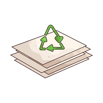 Illustration of Recycled Paper vector