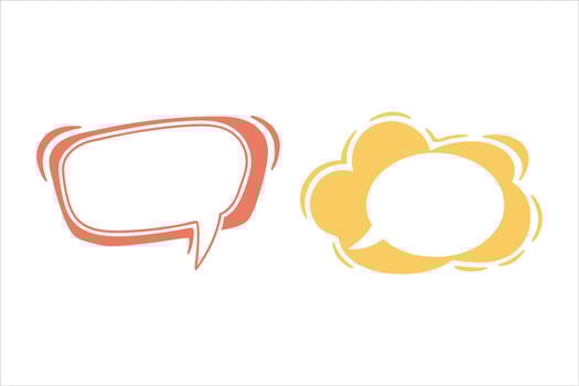 Unique Speech and Talk Bubble Design speech bubble set, talk bubble, message comment bubble art illustration vector
