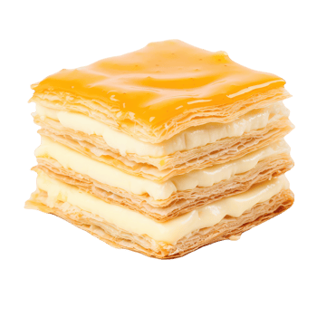 Pastry with Caramel And Cream png