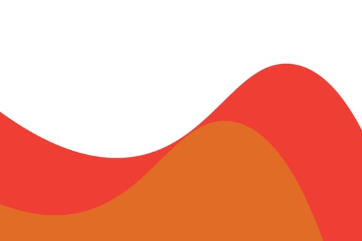 orange wave background vector