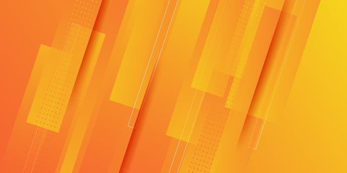 Abstract background overlapping with geometric orange gradient lines and rectangle concept on trending color background. Poster and banner design. Eps10 vector