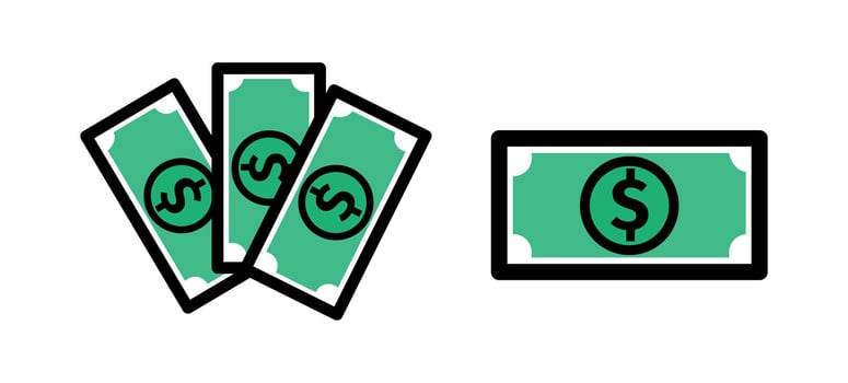 Dollar cash money vector