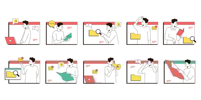 Distance Learning Illustration vector