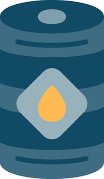 Oil Barrel Flat Illustration Icon Design vector