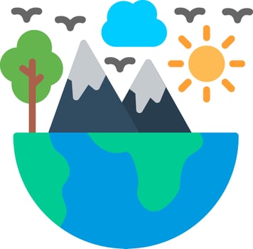 Environment Flat Icon Design vector