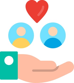 Fidelity Flat Illustration Icon Design vector