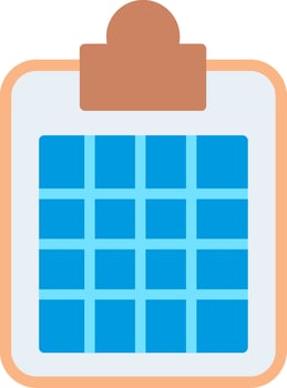 Clipboard Flat Illustration Icon Design vector