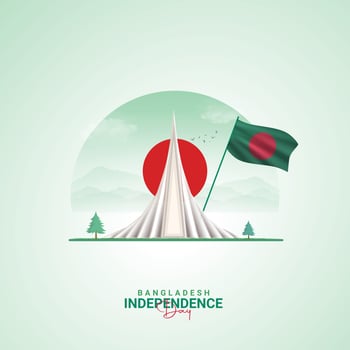 Independence Day of Bangladesh, Independence Day poster, banner, social media post, background vector