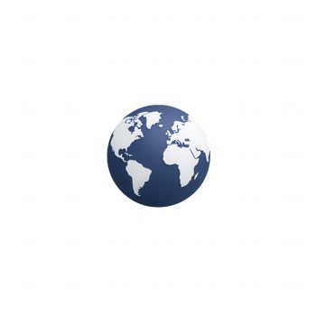 A detailed illustration of Earth highlighting continents and oceans. png