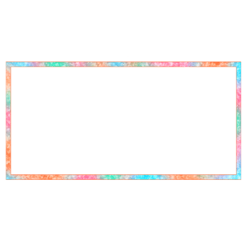 A colorful rectangle frame, Rainbow frame png