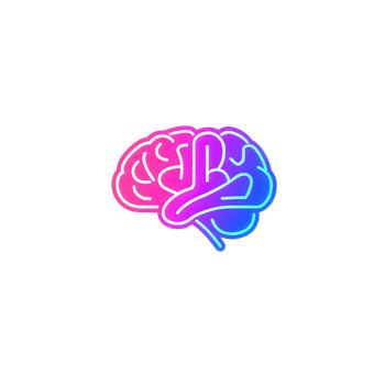 A vibrant illustration of a brain, symbolizing creativity and innovative thinking. png