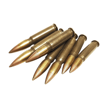 Golden bullets on a transparent background png
