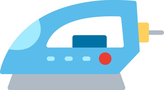 Ironing Flat Illustration Icon Design vector