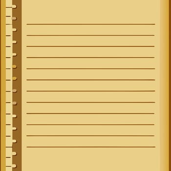 Old notebook sheet image vector