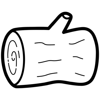 Small wood log png