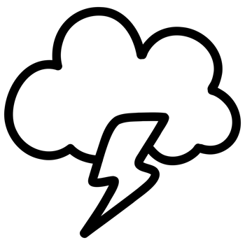 Cloud with lightning png