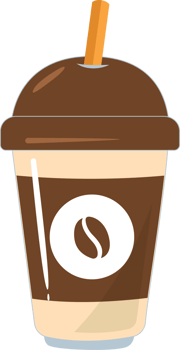 Illustration of a Chocolate Coffee Drink png
