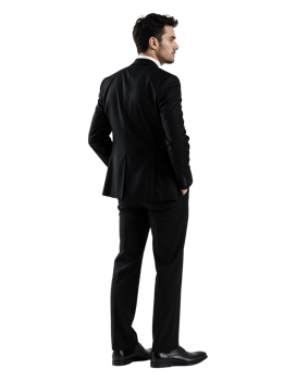 Professional Businessman Standing in Formal Attire on Transparent Background png
