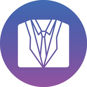 Business Coat Illustration Icon vector