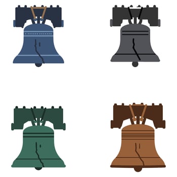 Iconic Liberty Bell Vectors Set for Independence Day